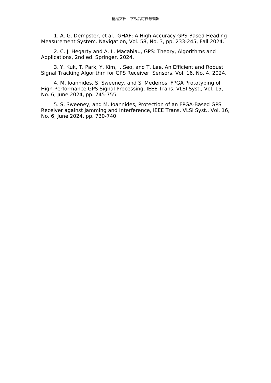 高动态GPS接收机协处理器设计的开题报告_第2页