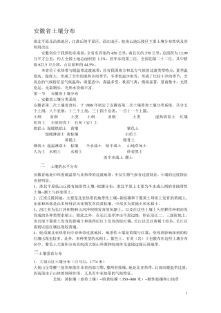 安徽省土壤分布