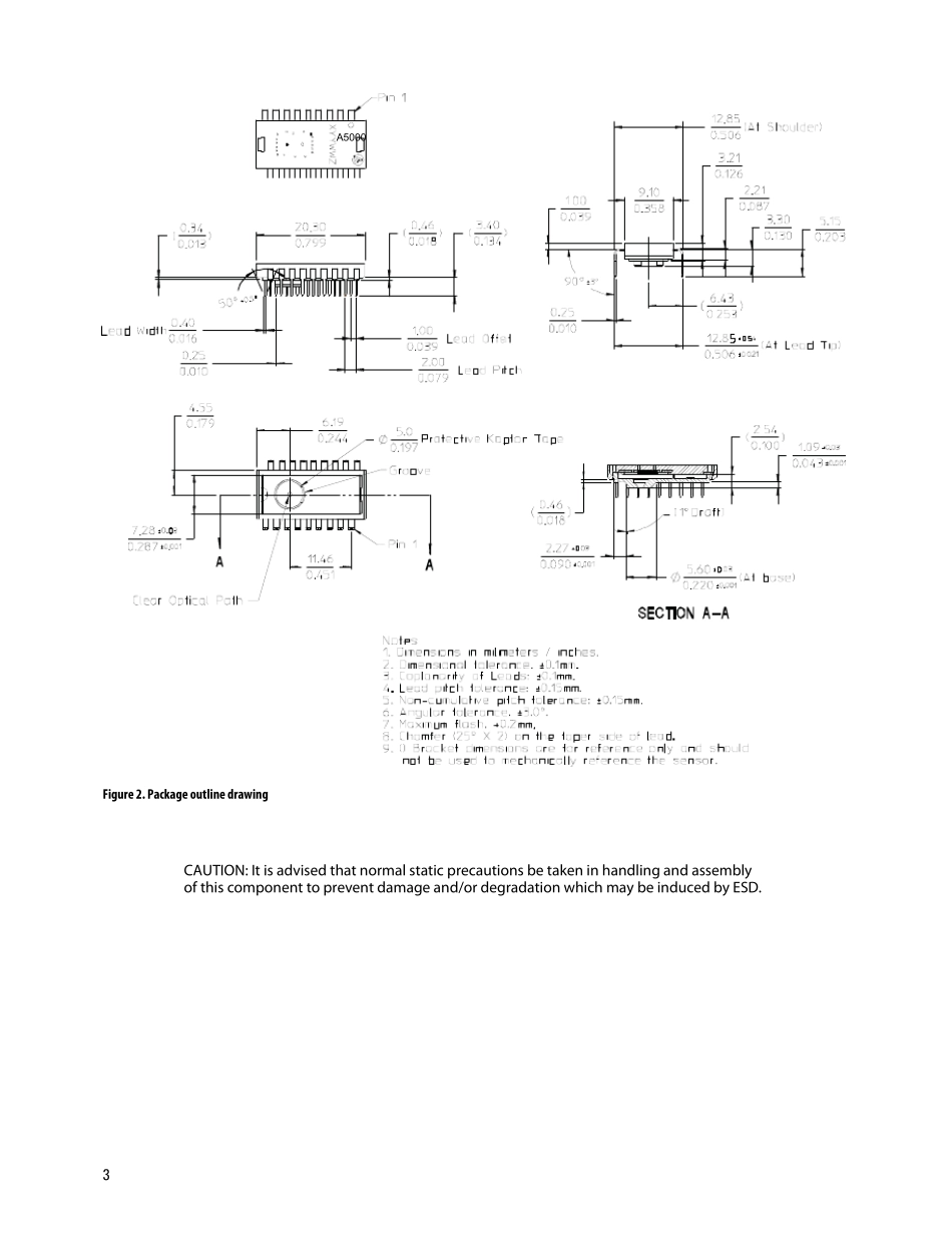 安捷伦A5000系列(S5008)光学鼠标芯片资料Datasheet_第3页