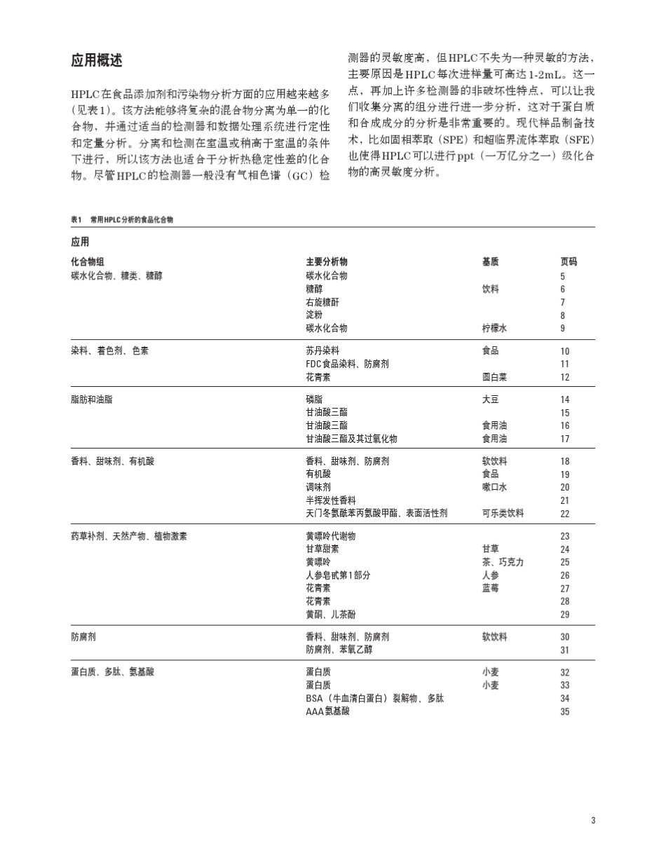 安捷伦液相色谱仪食品安全应用方案指南_第3页