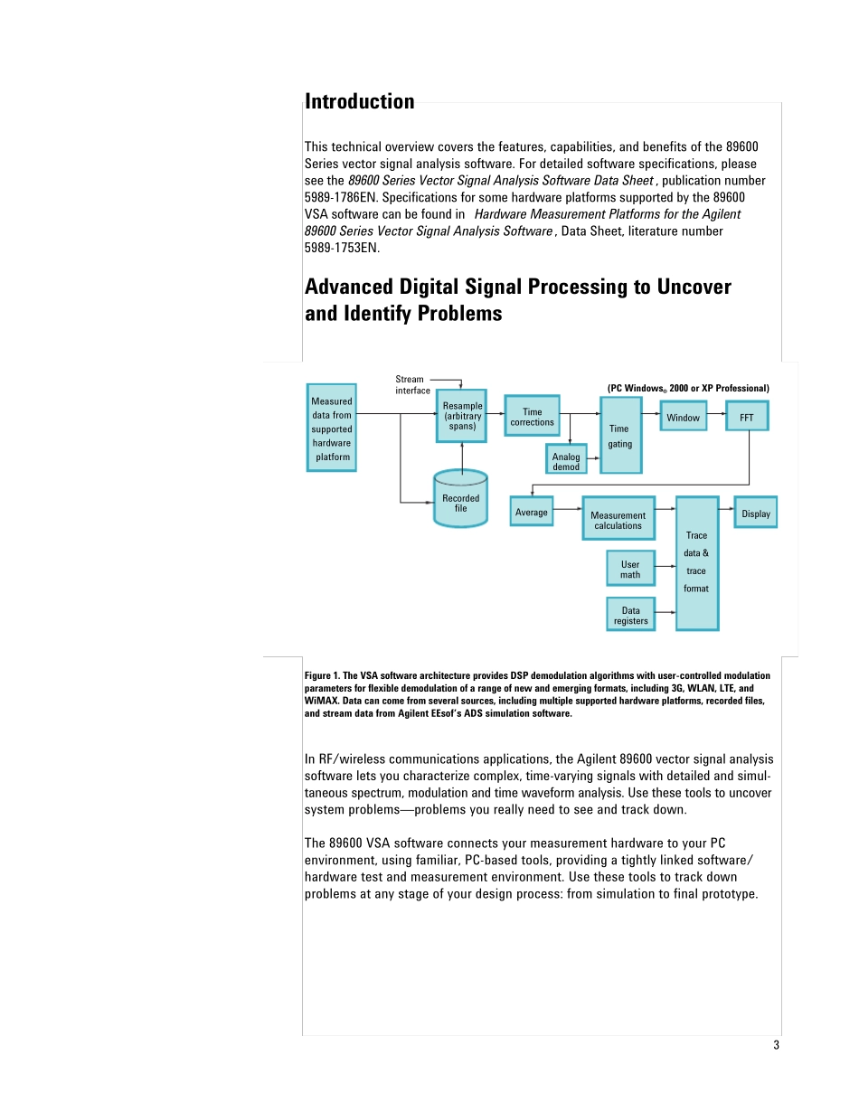 安捷伦矢量信号分析工具说明书89601A_第3页
