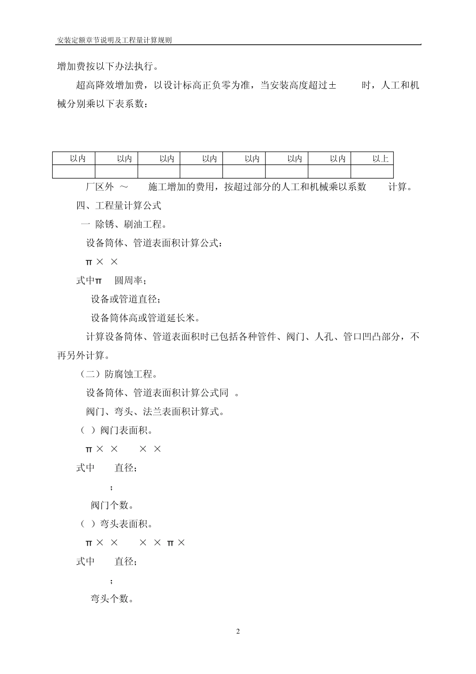 安装定额章节说明及工程量计算规第十一册刷油、防腐蚀、绝热工程_第3页