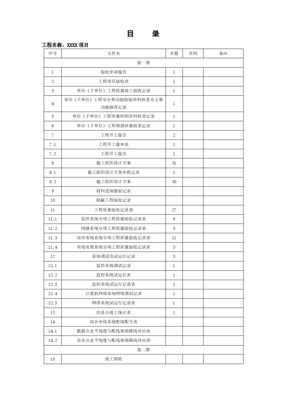 安装工程验收资料_第1页