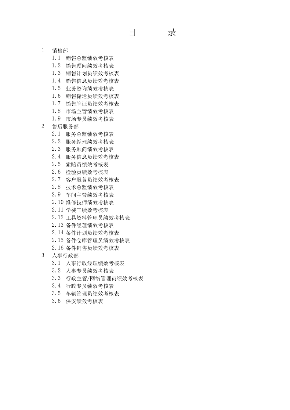 完整公司各岗位员工绩效考核表_第2页