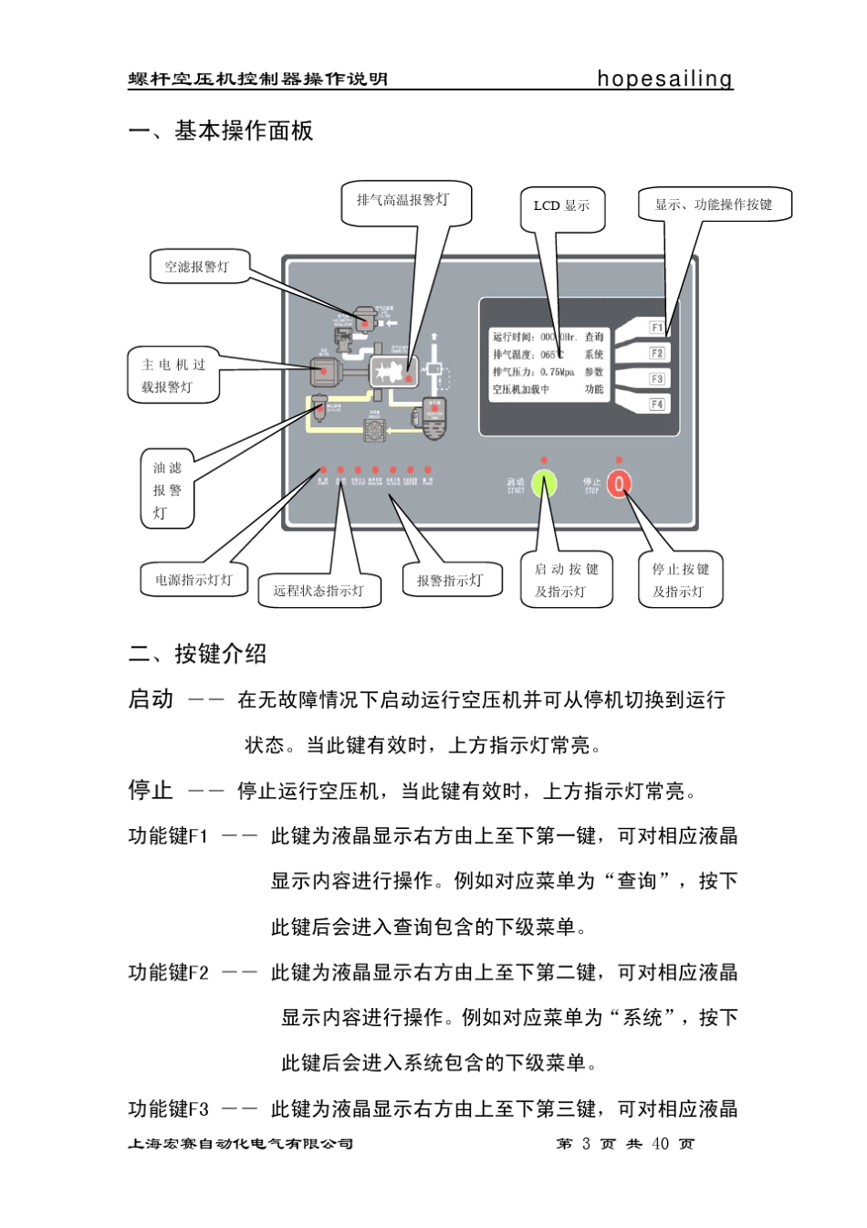 宏赛空压机控制器说明书_第3页