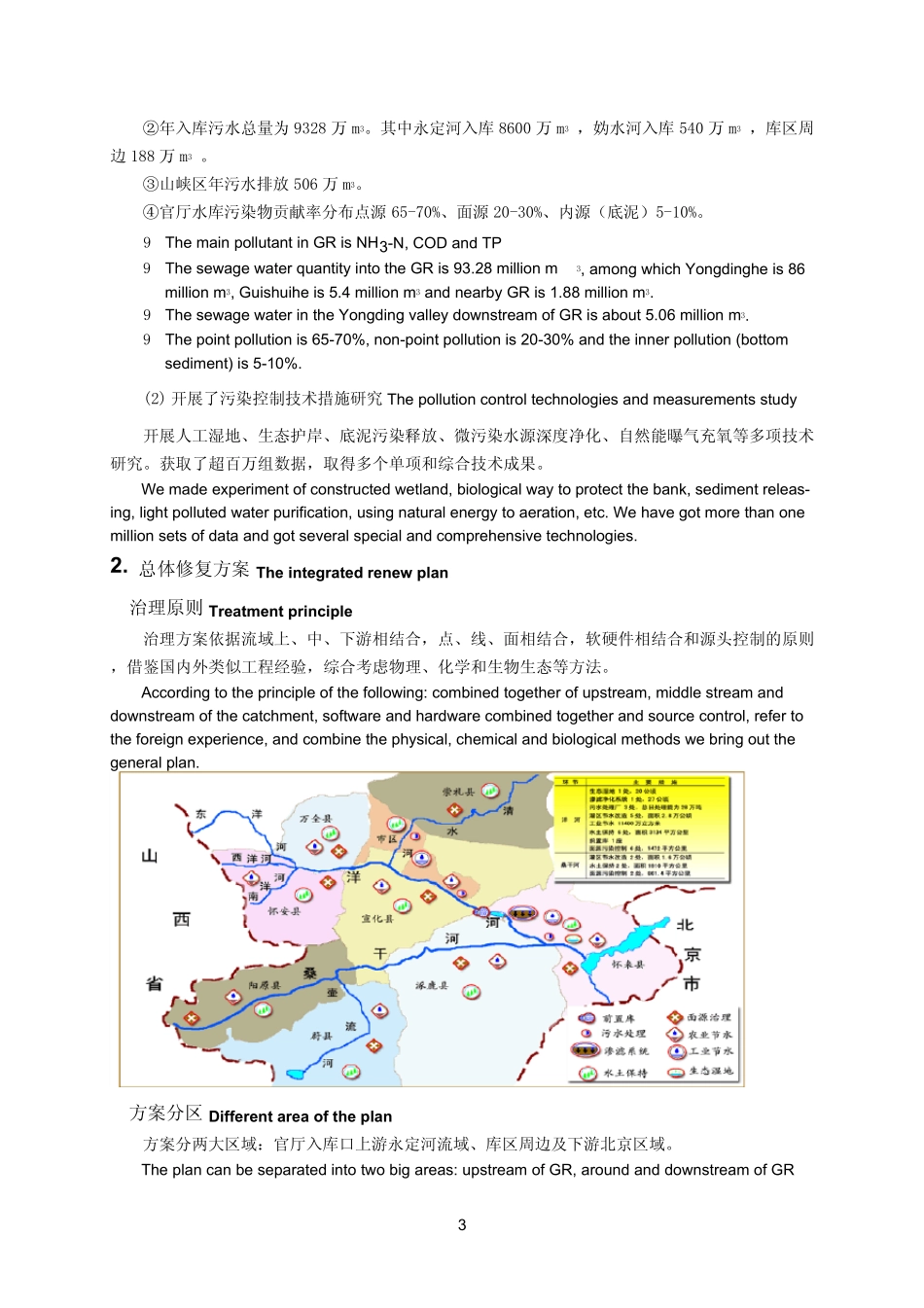 官厅水库流域水生态环境问题及总体修复方案_第3页