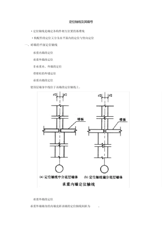 定位轴线及其编号
