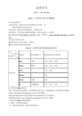 定语从句笔记整理