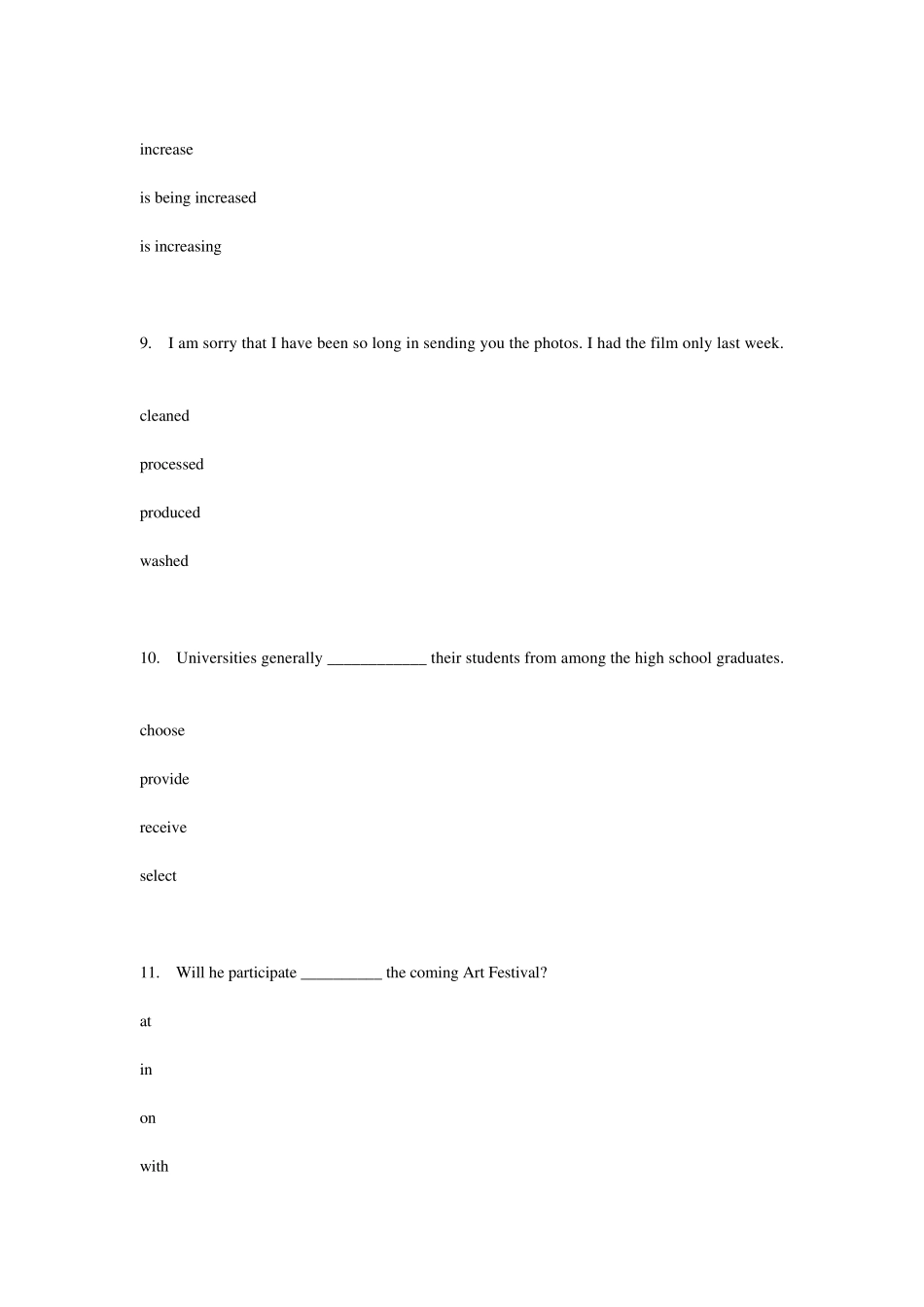 宝钢三级英语训练与提高作业及考试_第3页