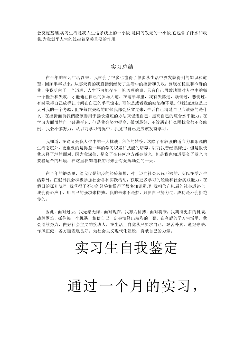 实习生自我总结_第2页