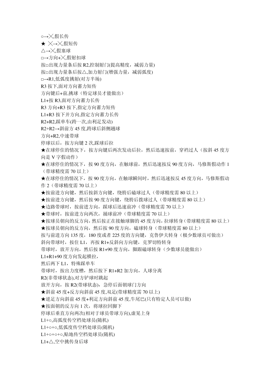 实况足球2010键盘操作大全_第2页