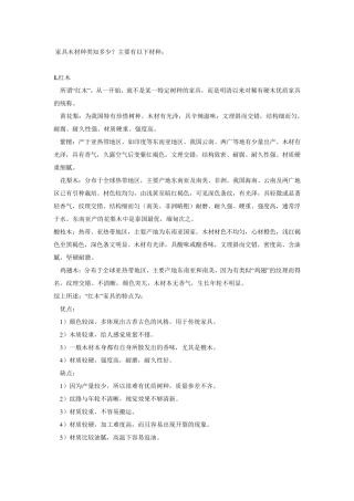 实木种类大全