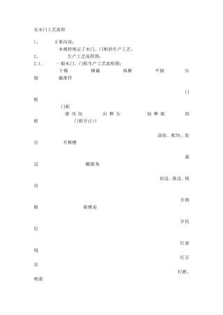 实木门工艺流程参考