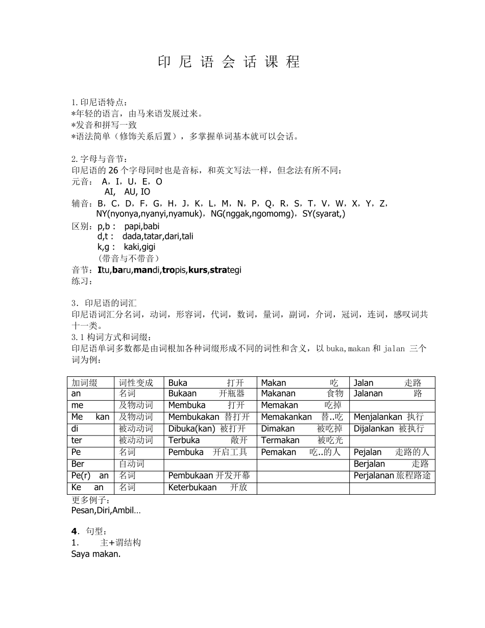 实用印尼语会话(实用版)_第1页