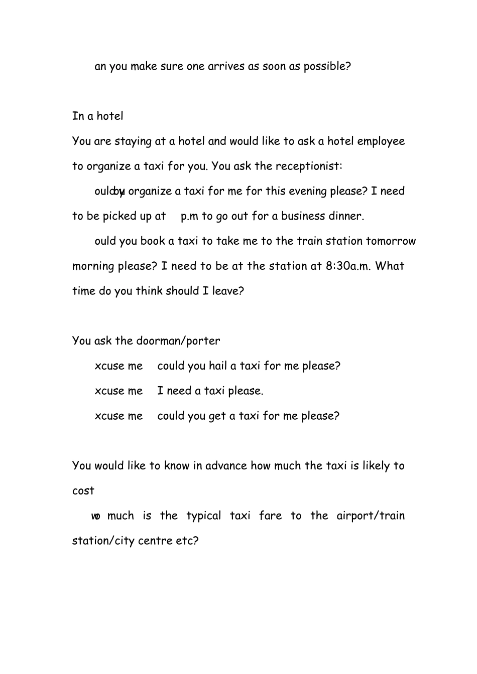 实用找出租车英语_第2页