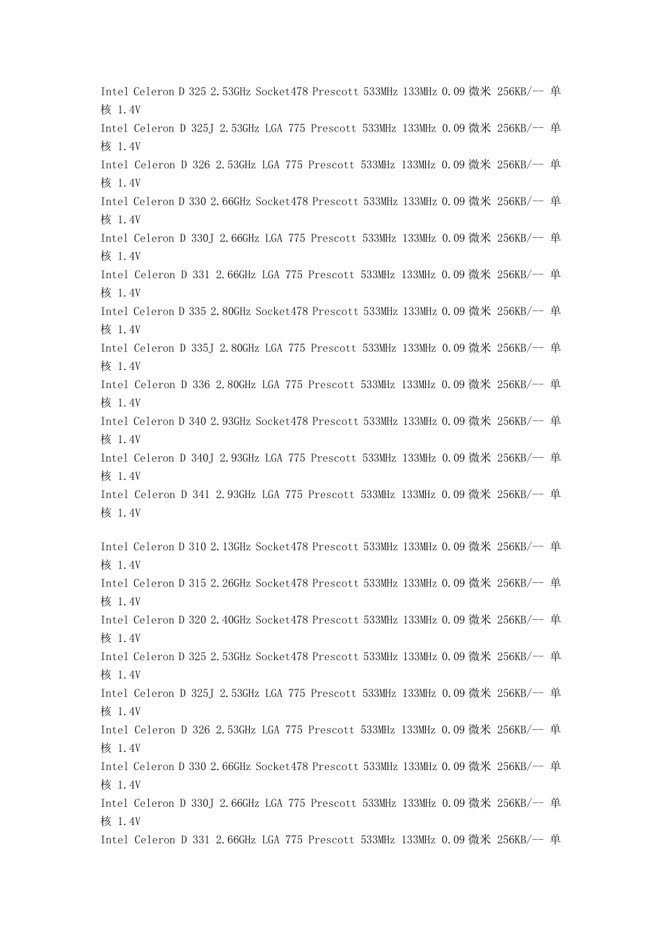 实用指南IntelCPU型号规格大全_第2页
