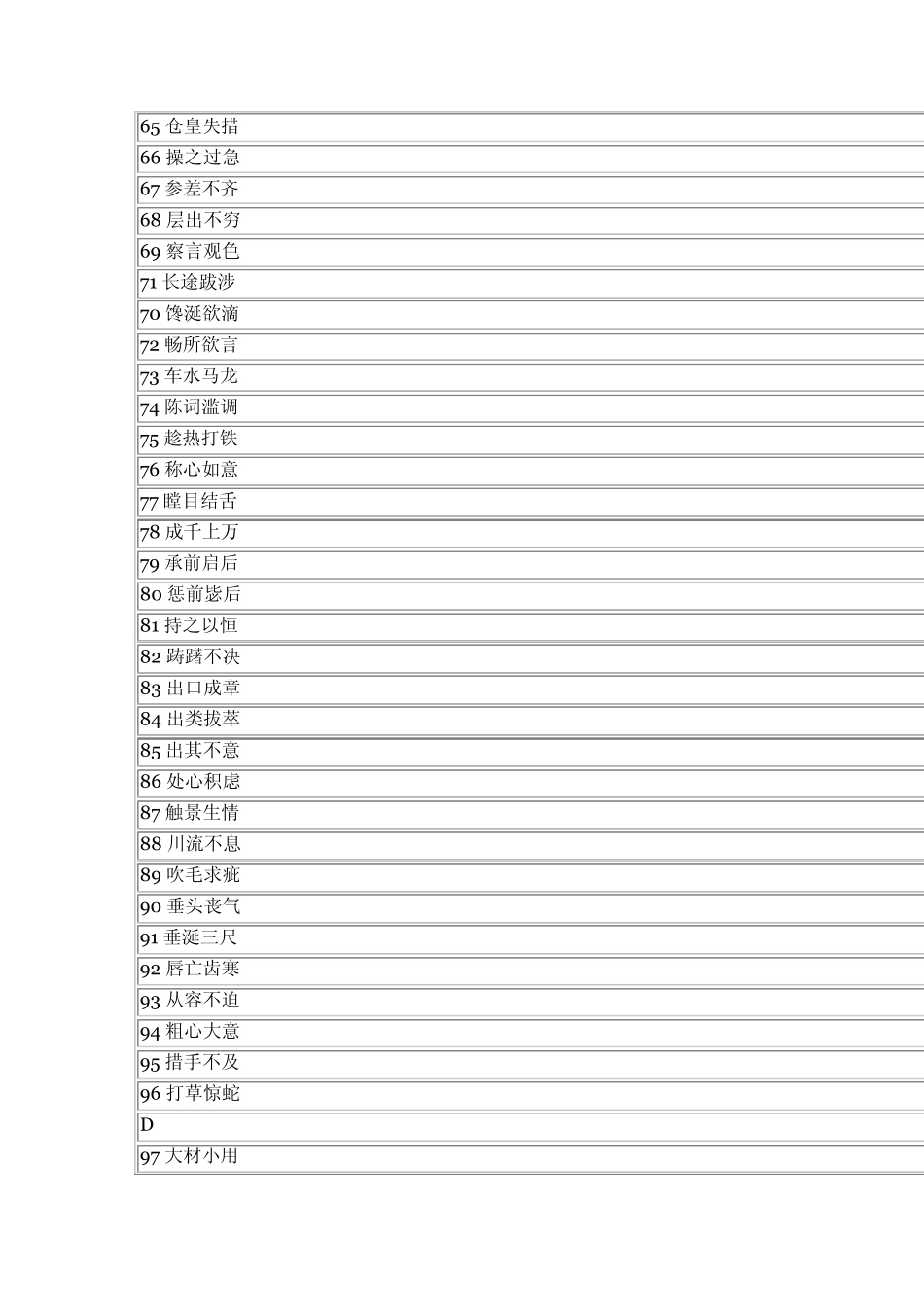 实用汉语常用成语_第3页