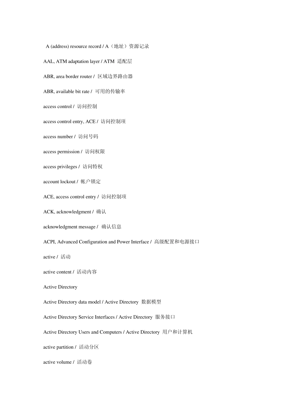 实用英语词汇系列：Windows操作系统词汇_Part1_第1页