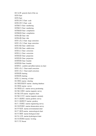 实用英语词汇系列：测绘类翻译词汇_Part2