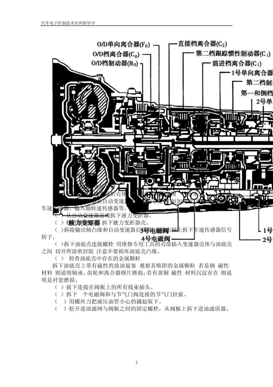 实训项目09自动变速器的拆装_第2页