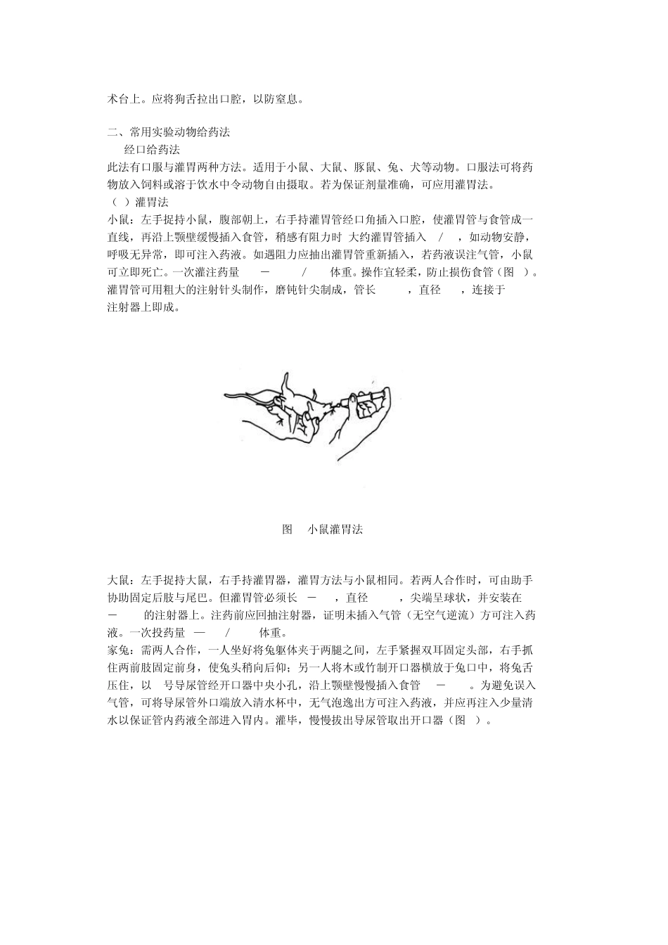 实验1实验动物的捉持法和给药法_第3页