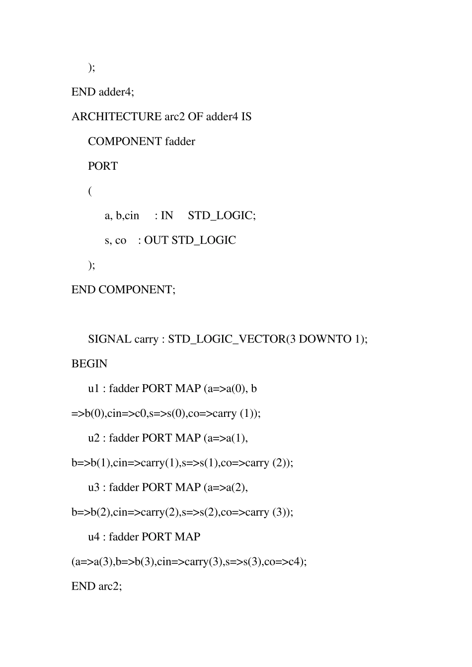 实验一四位串行进位加法器的设计实验报告_第3页