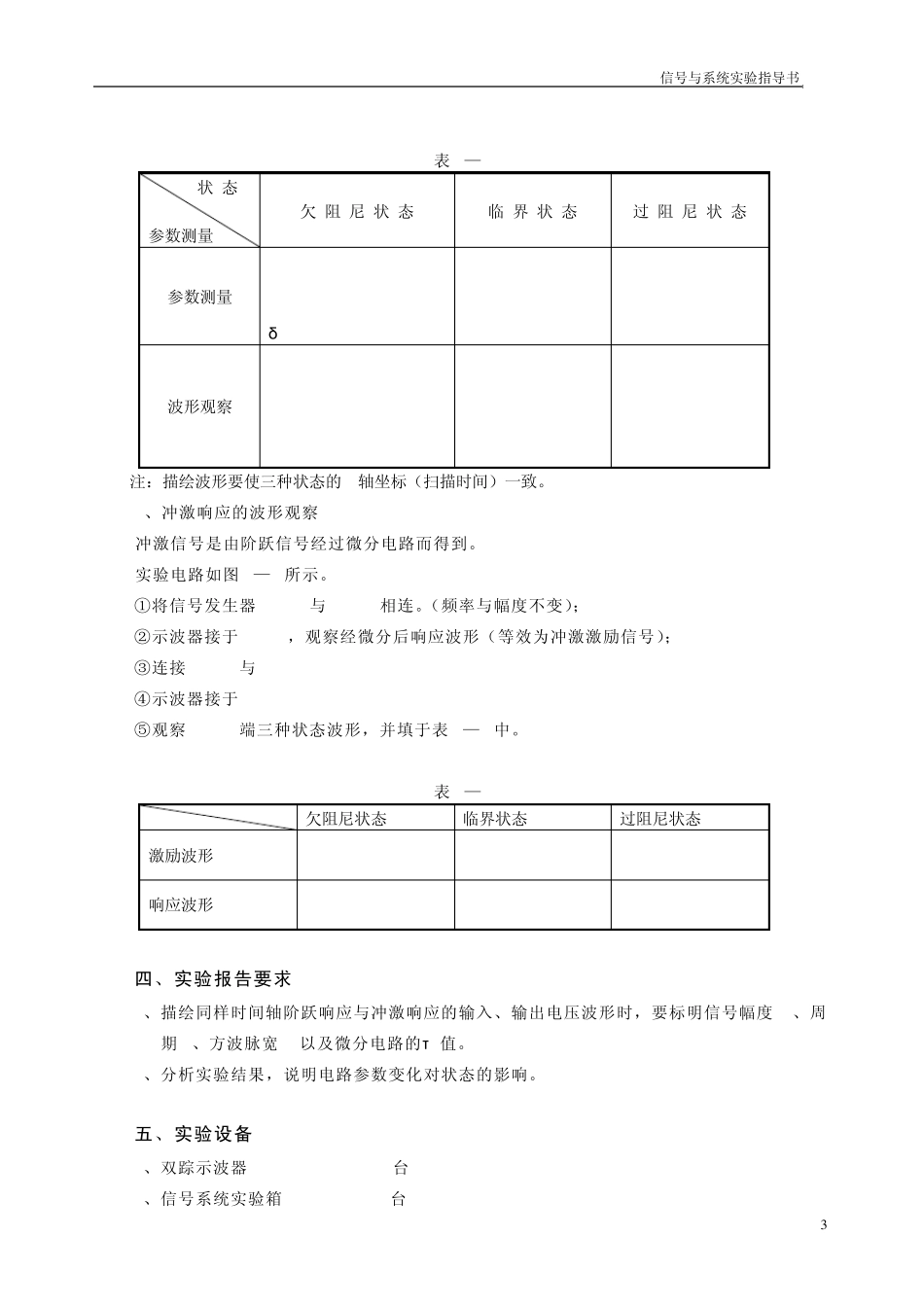 实验一阶跃响应与冲激响应Ver6.01_第3页