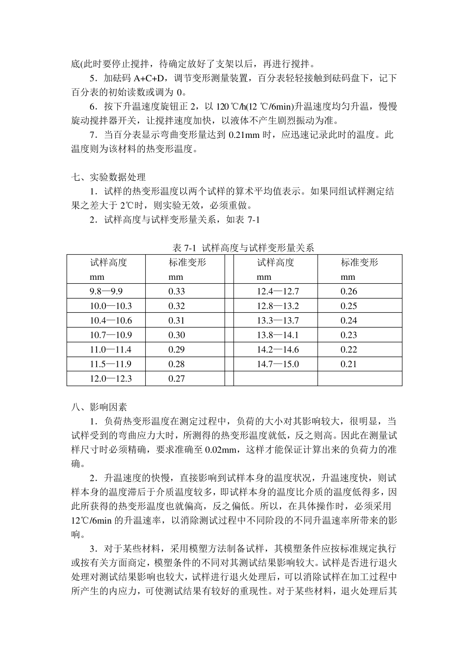 实验七塑料热变形温度的测定_第2页