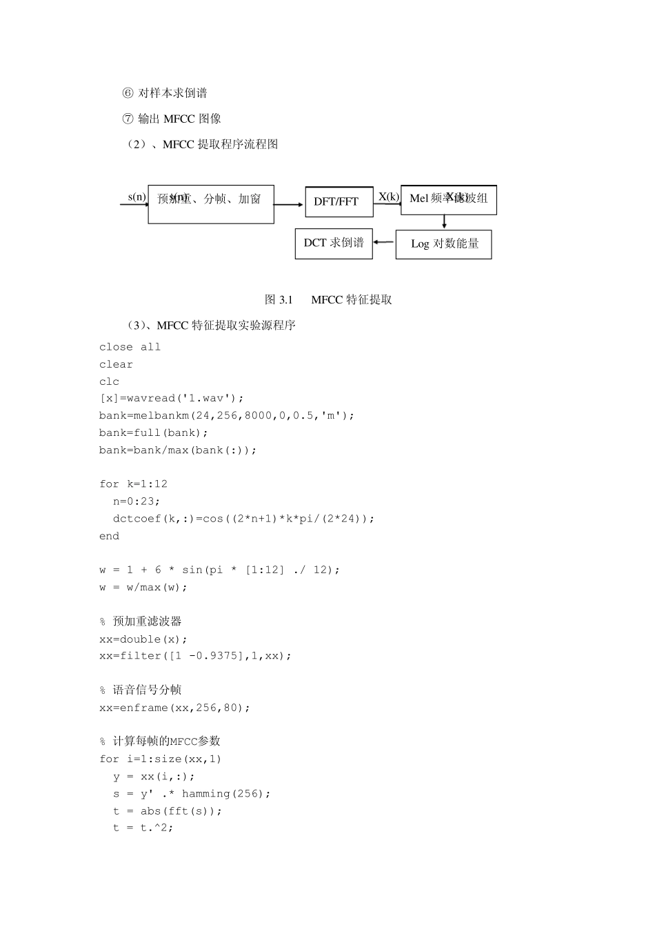 实验三语音信号的特征提取最终实验报告_第3页