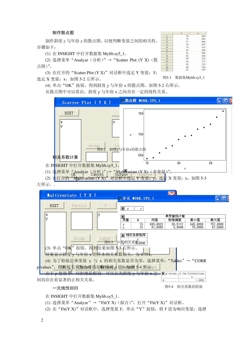 实验五相关和回归分析_第2页