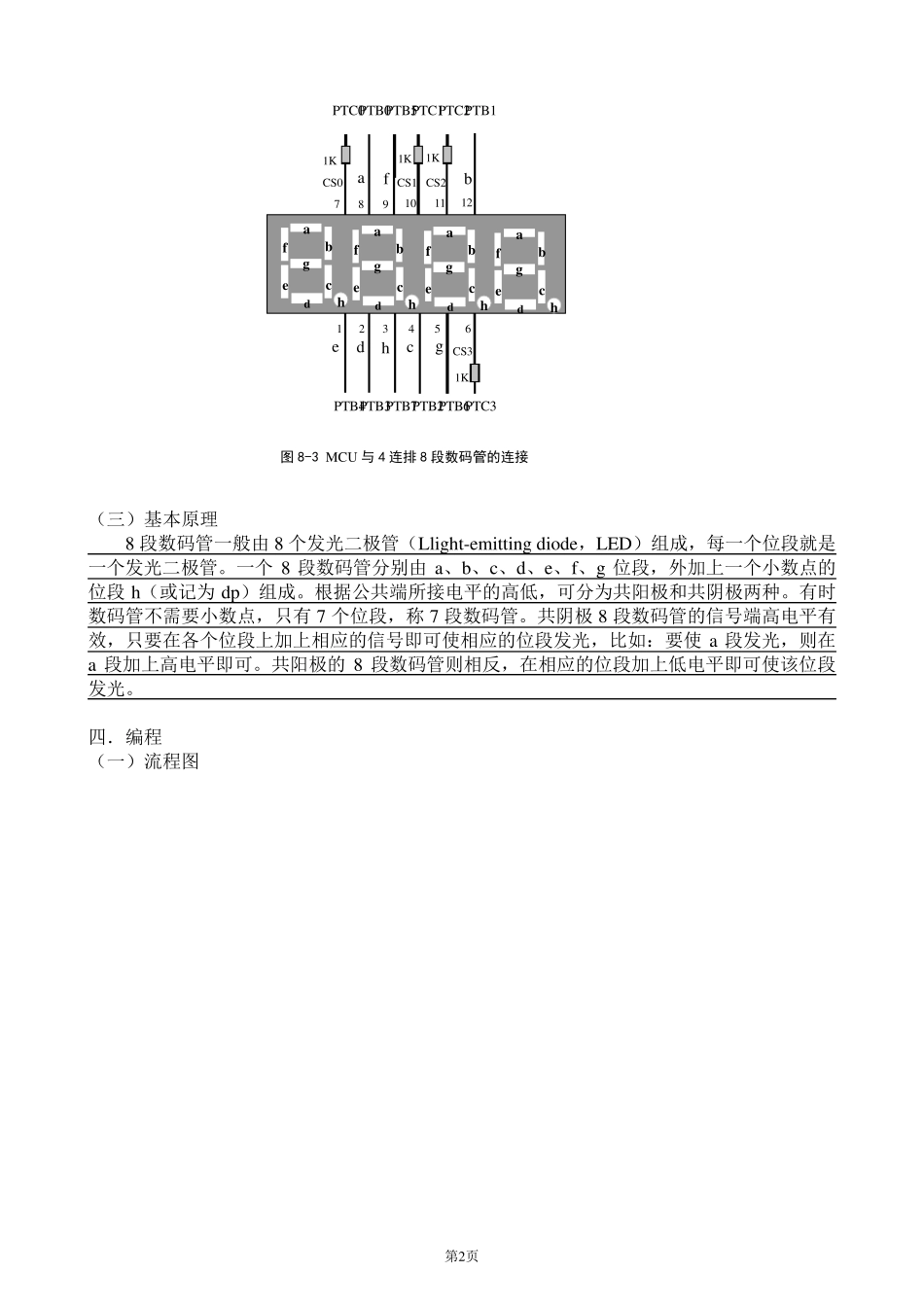 实验八数码管LED实验报告_第2页