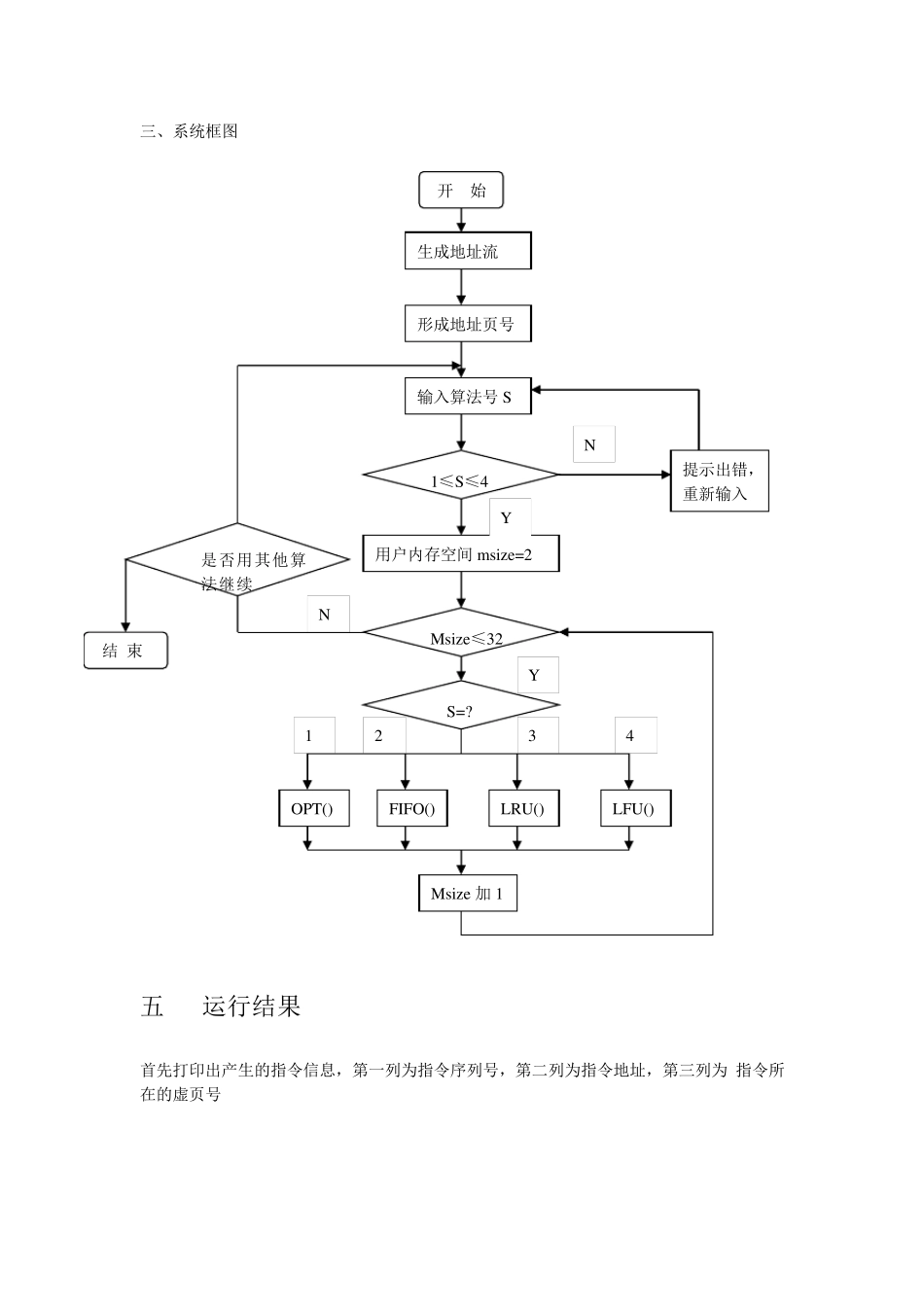 实验四操作系统存储管理实验报告_第3页