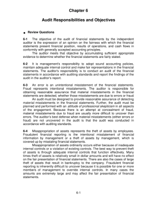 审计学：一种整合方法阿伦斯英文版第12版课后答案Chapter6SolutionsManual