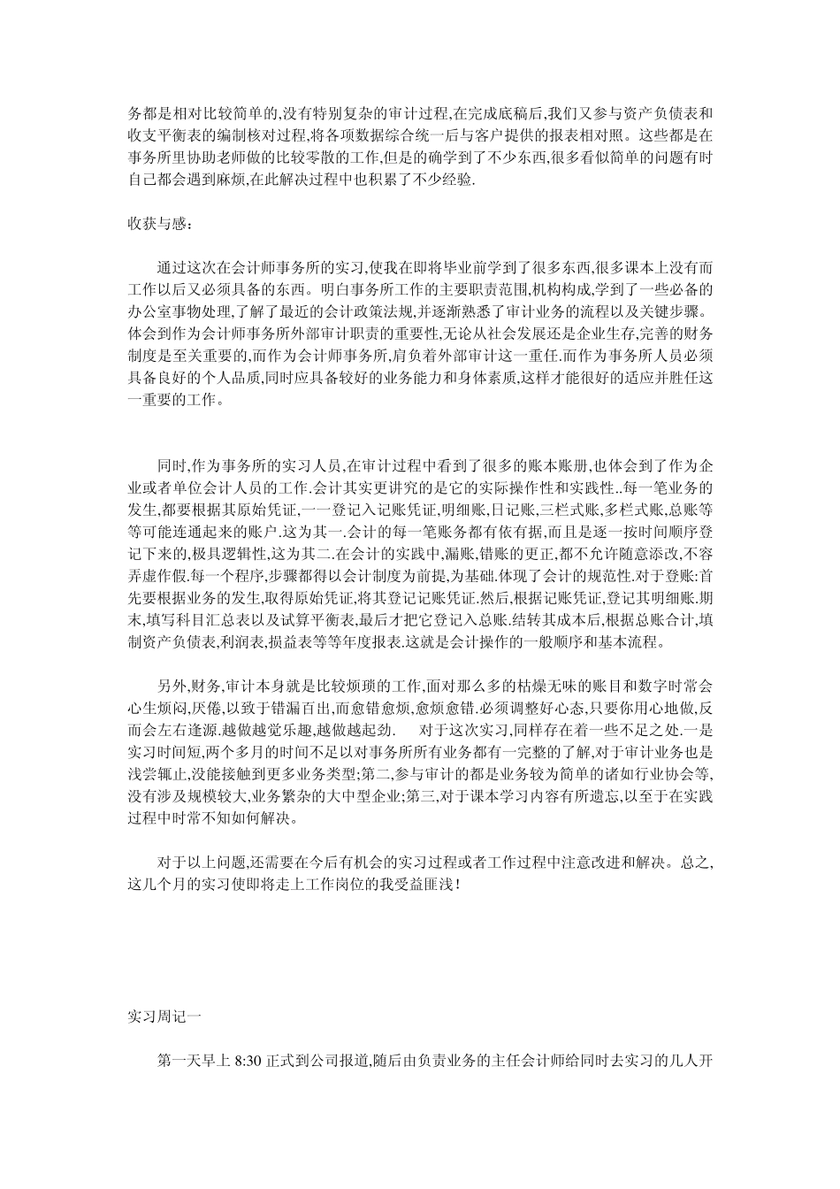 审计实习周记_第3页