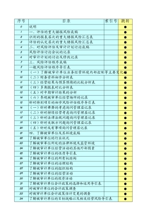 审计工作底稿指引(具体操作)