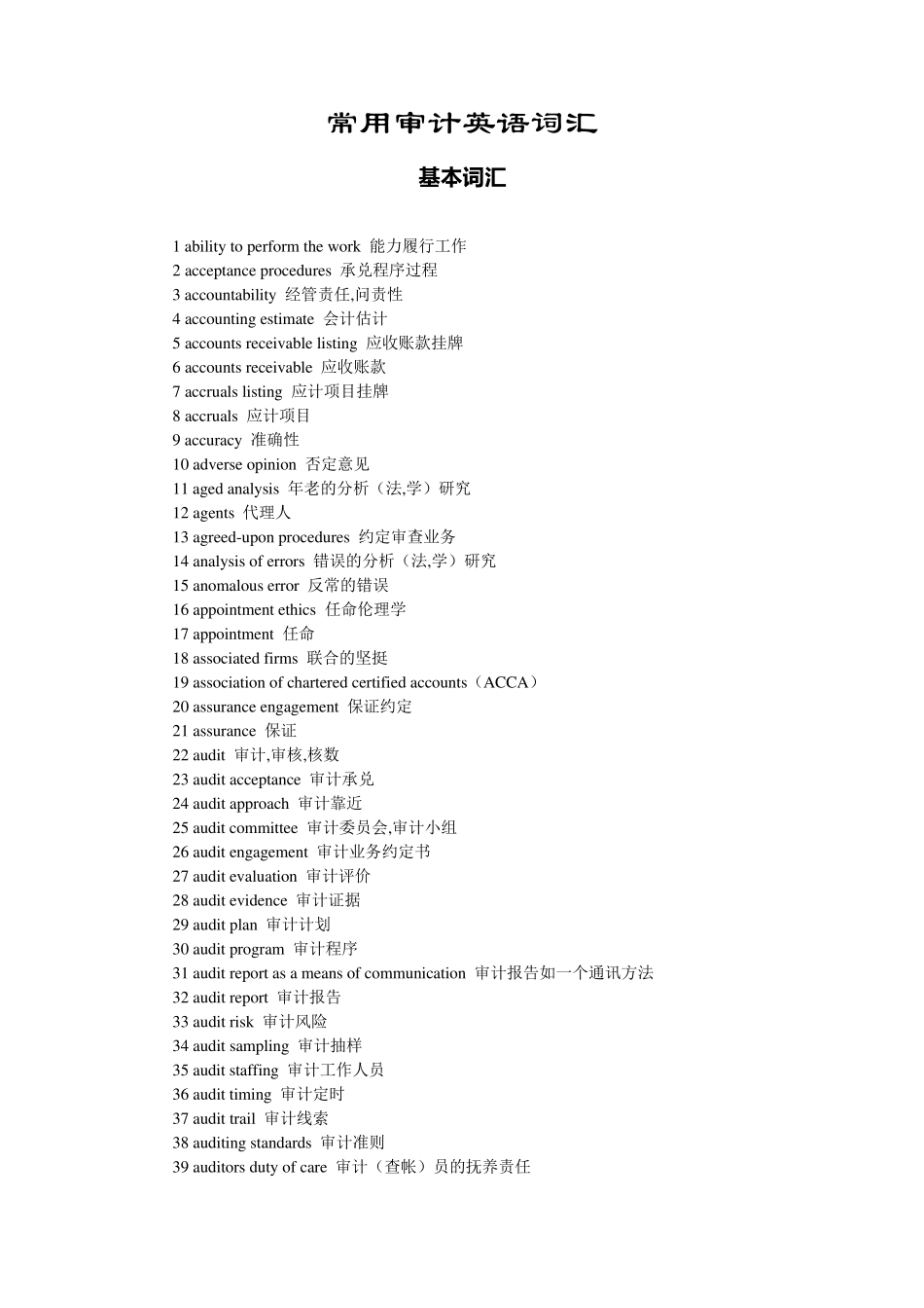 审计常用英语_第1页