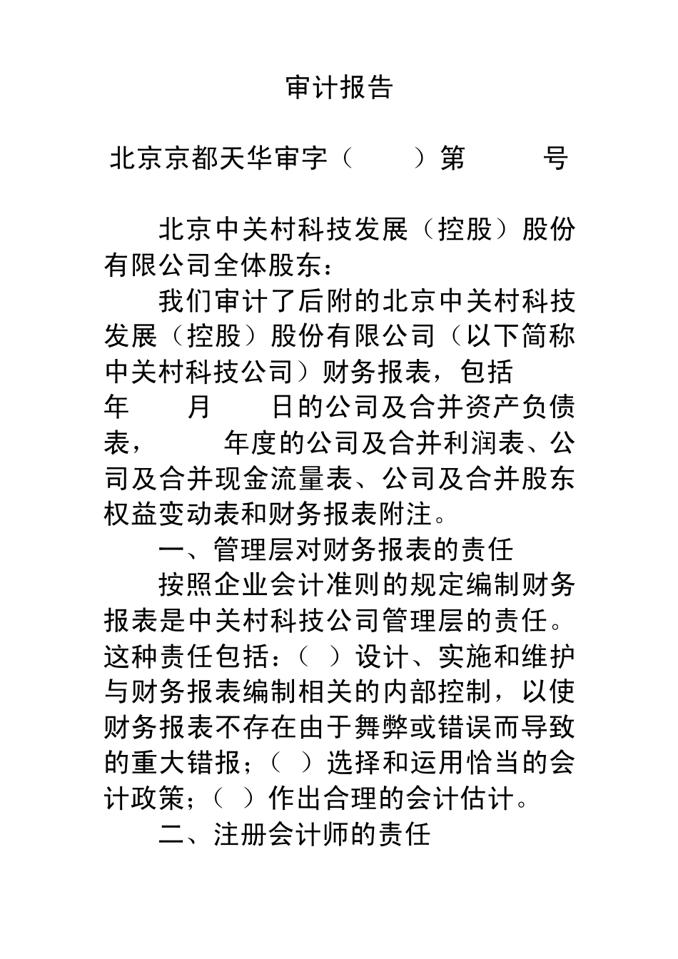 审计报告(实例)_第1页