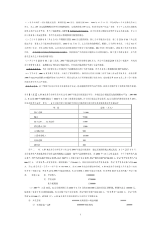 审计报告综合习题