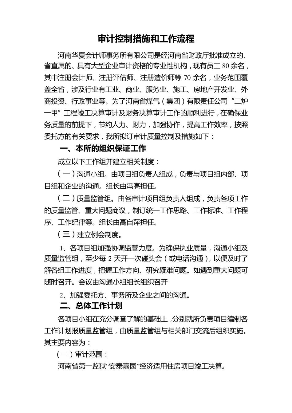 审计控制措施和工作流程_第1页