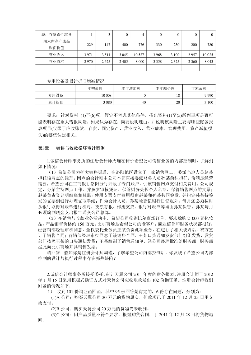 审计案例练习题_第3页