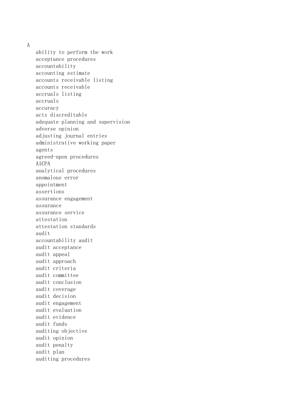 审计英语词汇_第1页