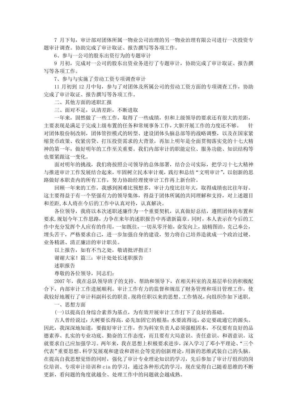 审计部述职报告_第3页