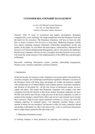 客户关系管理外文文献翻译