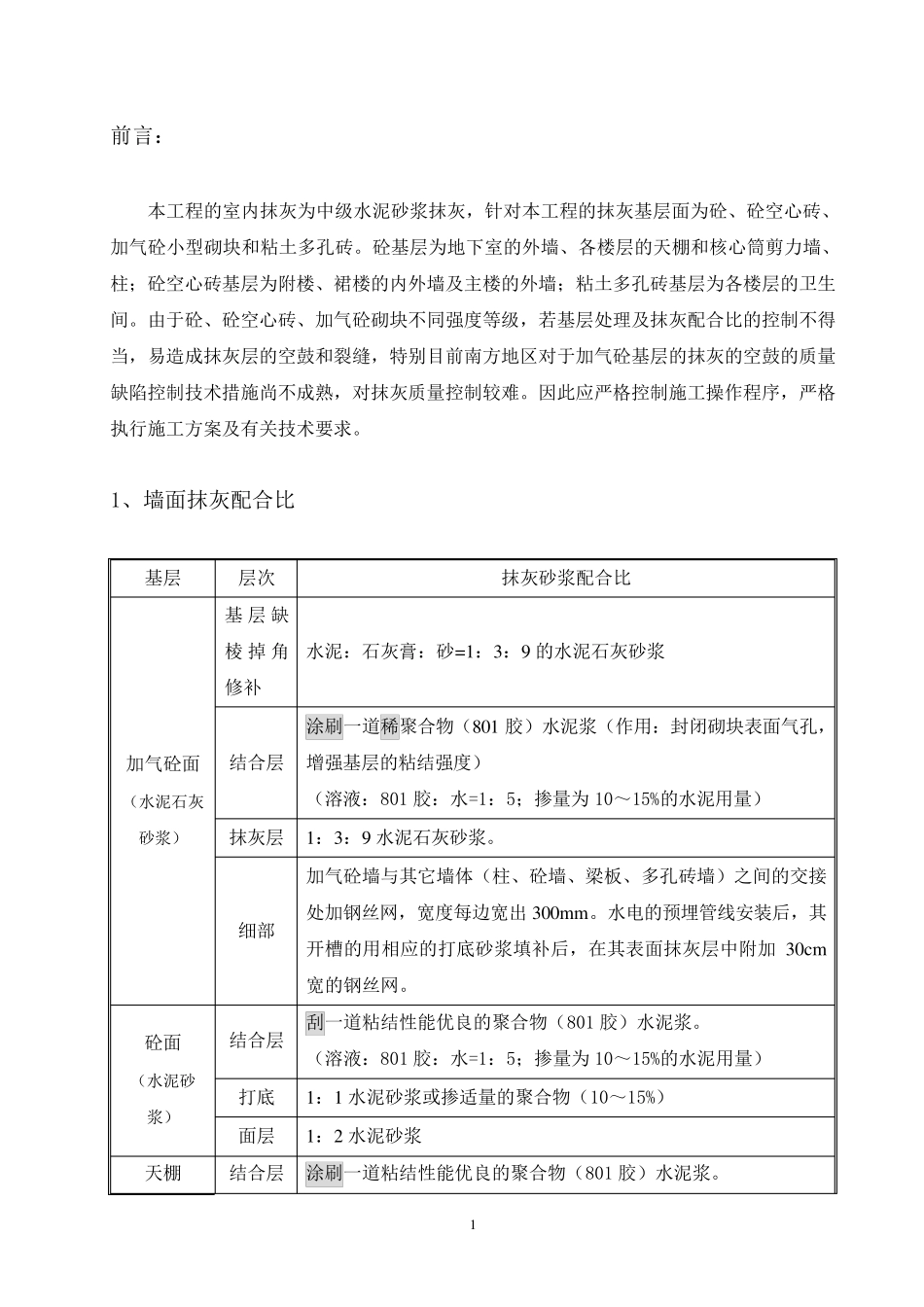室内墙、天棚抹灰方案_第2页
