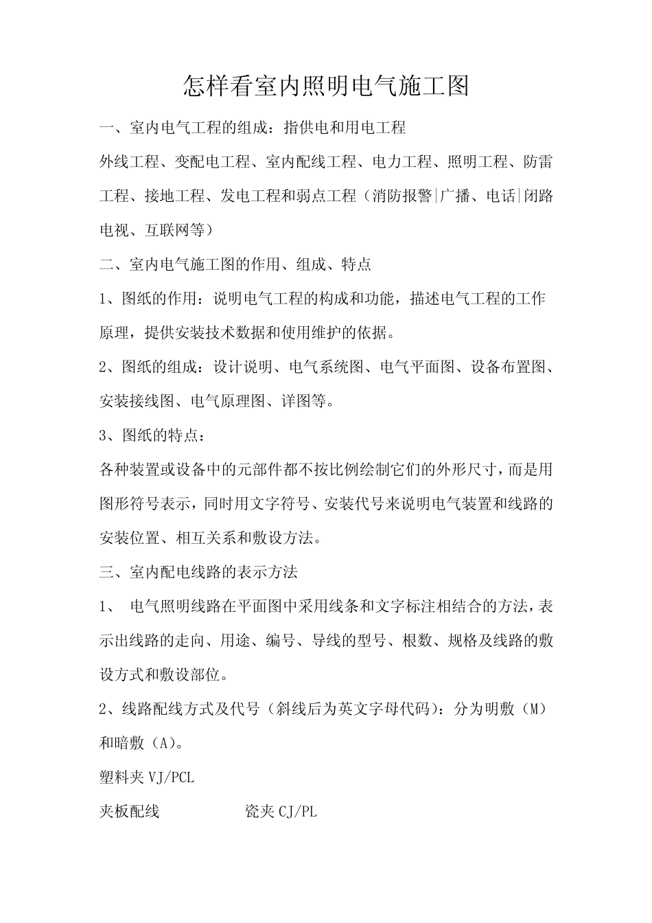 室内照明图纸相关解释_第1页