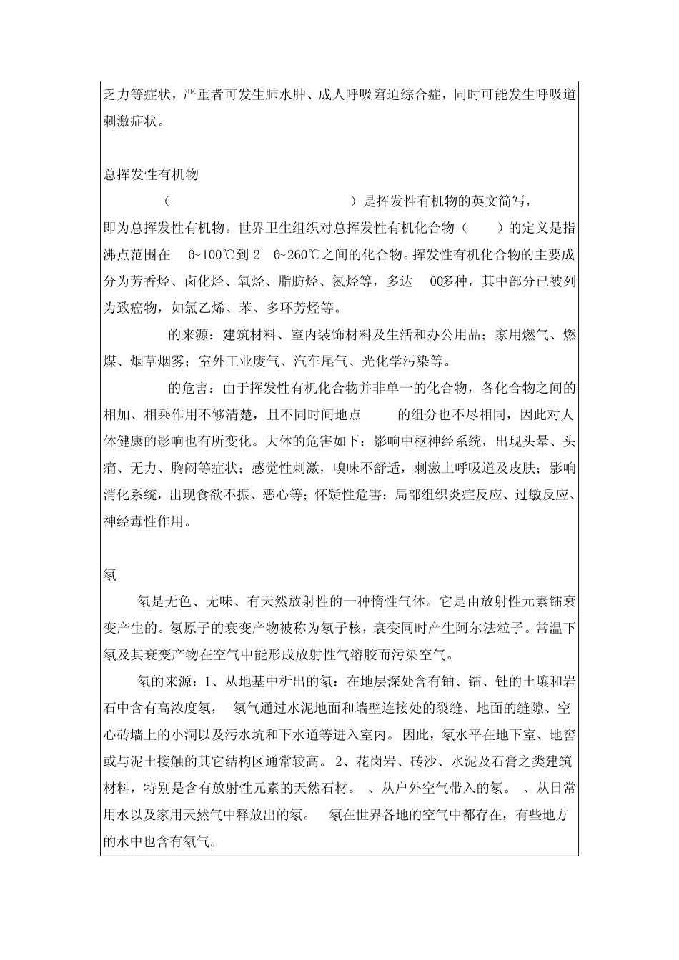 室内环境污染物质及其来源和危害_第3页