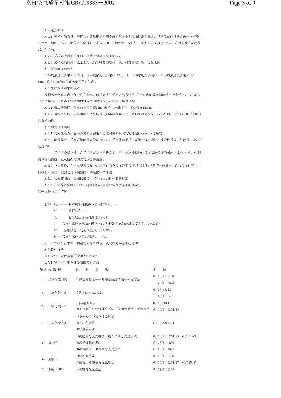 室内空气质量标准GBT188832002_第3页
