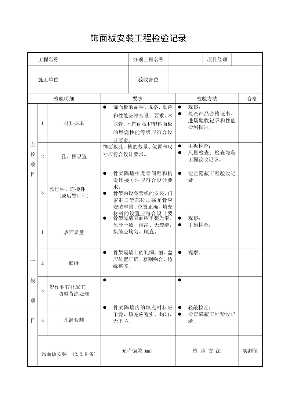 室内装修质量验收表_第3页