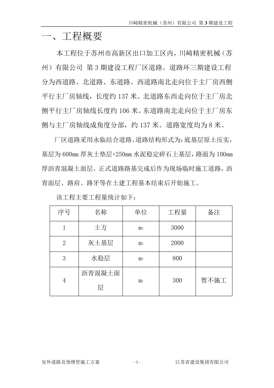 室外道路及预埋管施工方案_第2页