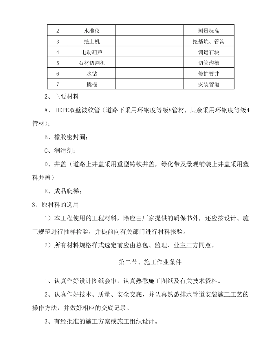 室外雨污水管网专项施工方案_第3页